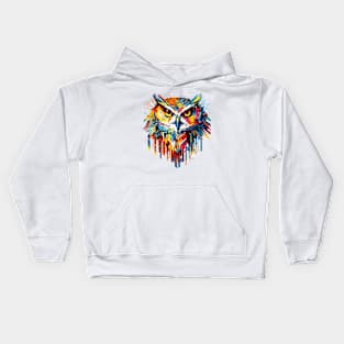 Owl Bird Animal Nature Freedom Wildlife Wonder Abstract Kids Hoodie